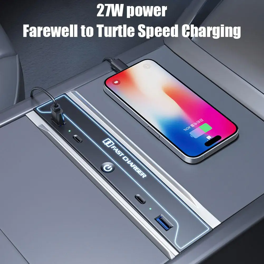 Автомобильная док-станция центральное Зарядное устройство USB с потоковым