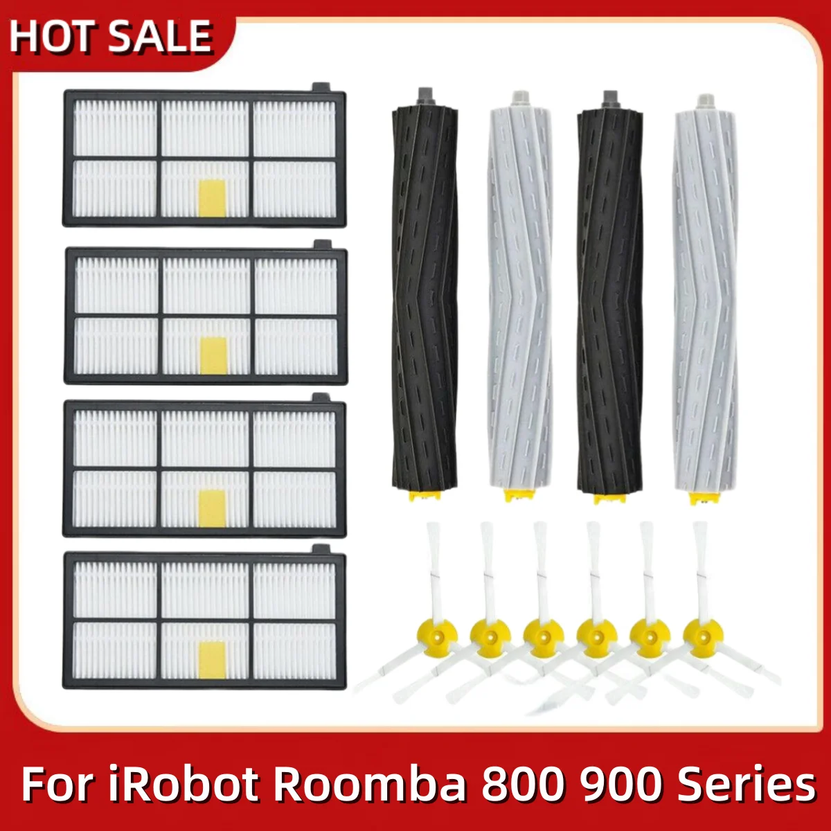 

14pcs/lot For IRobot Roomba Parts Kit Series 800 860 865 866 870 871 880 885 886 890 900 960 966 980 - Brushes and Filters