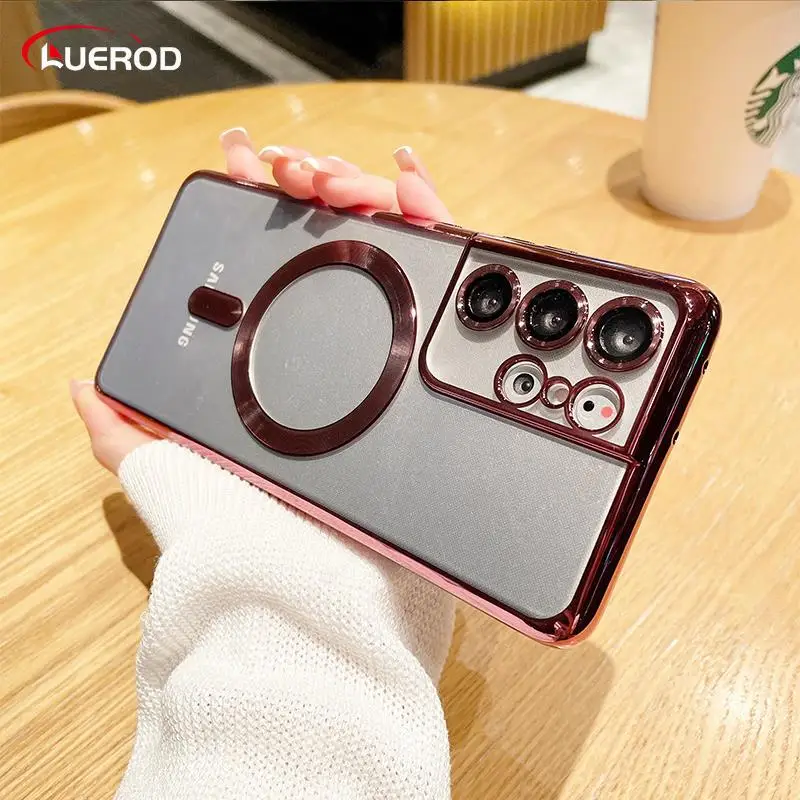 

For Samsung S23 Ultra 5G Case Camera Lens Protection Case For Samsung Galaxy S22 S21 Ultra S23+ Plus Soft Funda Bumper Protector