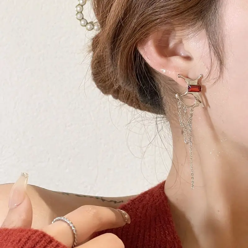 

Абстрактные преувеличенные серьги неправильной геометрической формы для женщин и девушек, милые крутые ювелирные изделия Hottie Y2k, аксессуары в стиле панк, фестиваль