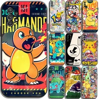 pokemon pikachu bandai phone cases for xiaomi redmi note 10 10s 10 pro poco f3 gt x3 gt m3 pro x3 nfc carcasa back cover