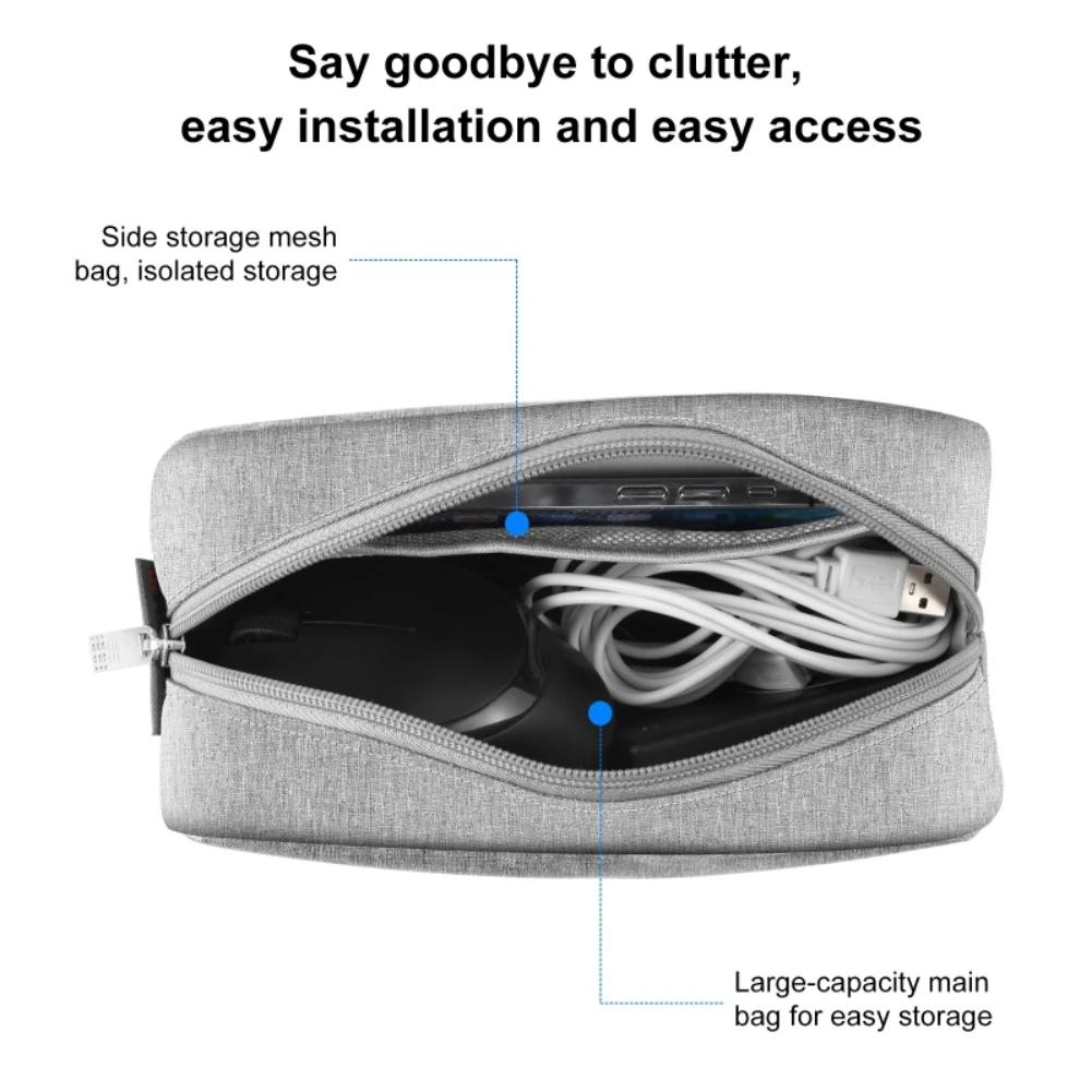 Сумка-органайзер для игровых кабелей Greatlizard совместимая с SD-картами и