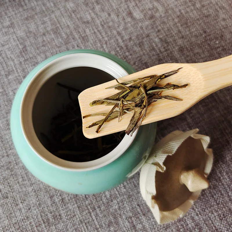 

100pcs Creative New Bamboo Carbonized Tea Spoon Small Coffee Jam Stirring Spoon Multi-Specification Milk Powder Spoon