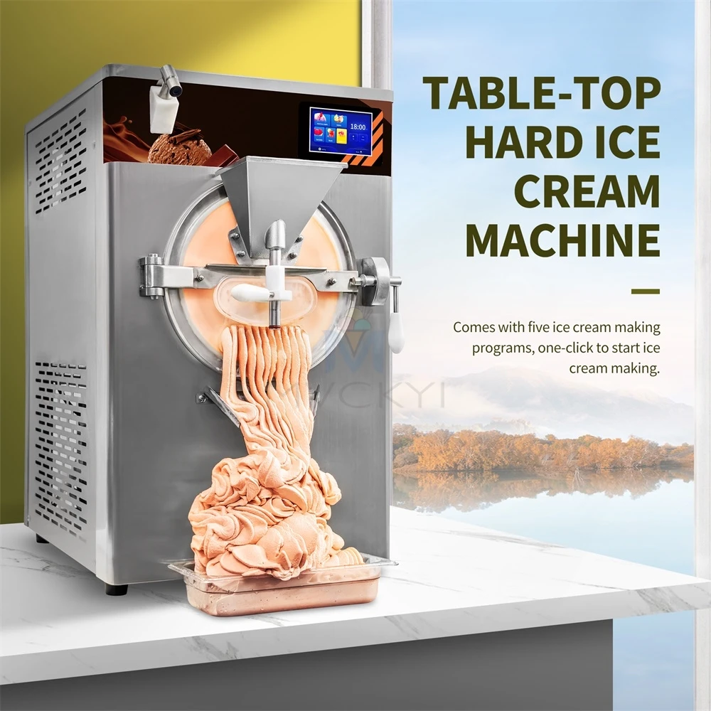 Высокая производительность 48 л/ч настольная жесткая машина для мороженого с 5