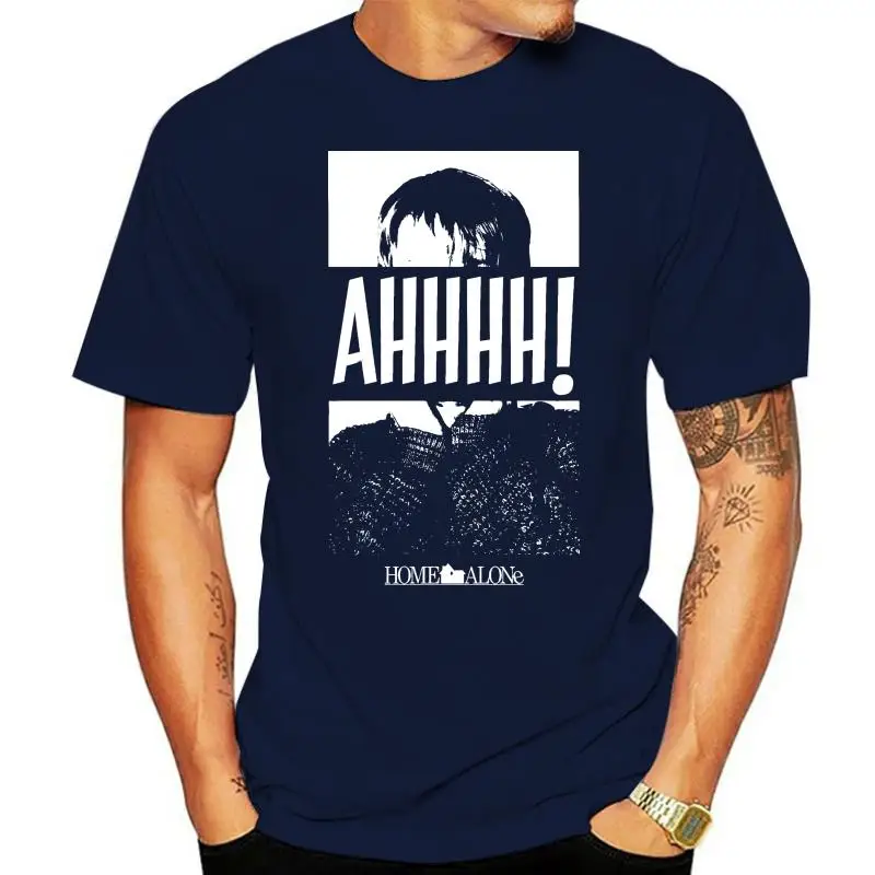 

Officially Licensed Home Alone - Kevin McCallister Ahh Men's T-Shirt s-XXL SizesCool Casual pride t shirt men Unisex Fashion