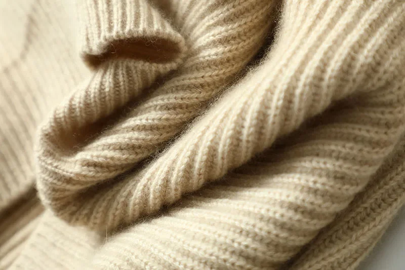 Женский длинный кашемировый пуловер теплый зимний свитер с рукавами-фонариками