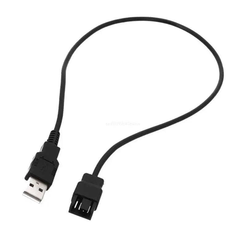 

USB к 4-контактному кабелю питания вентилятора ноутбука USB к 4P 3P шнуру питания вентилятора-30 см 50 см 100 см ПВХ линия