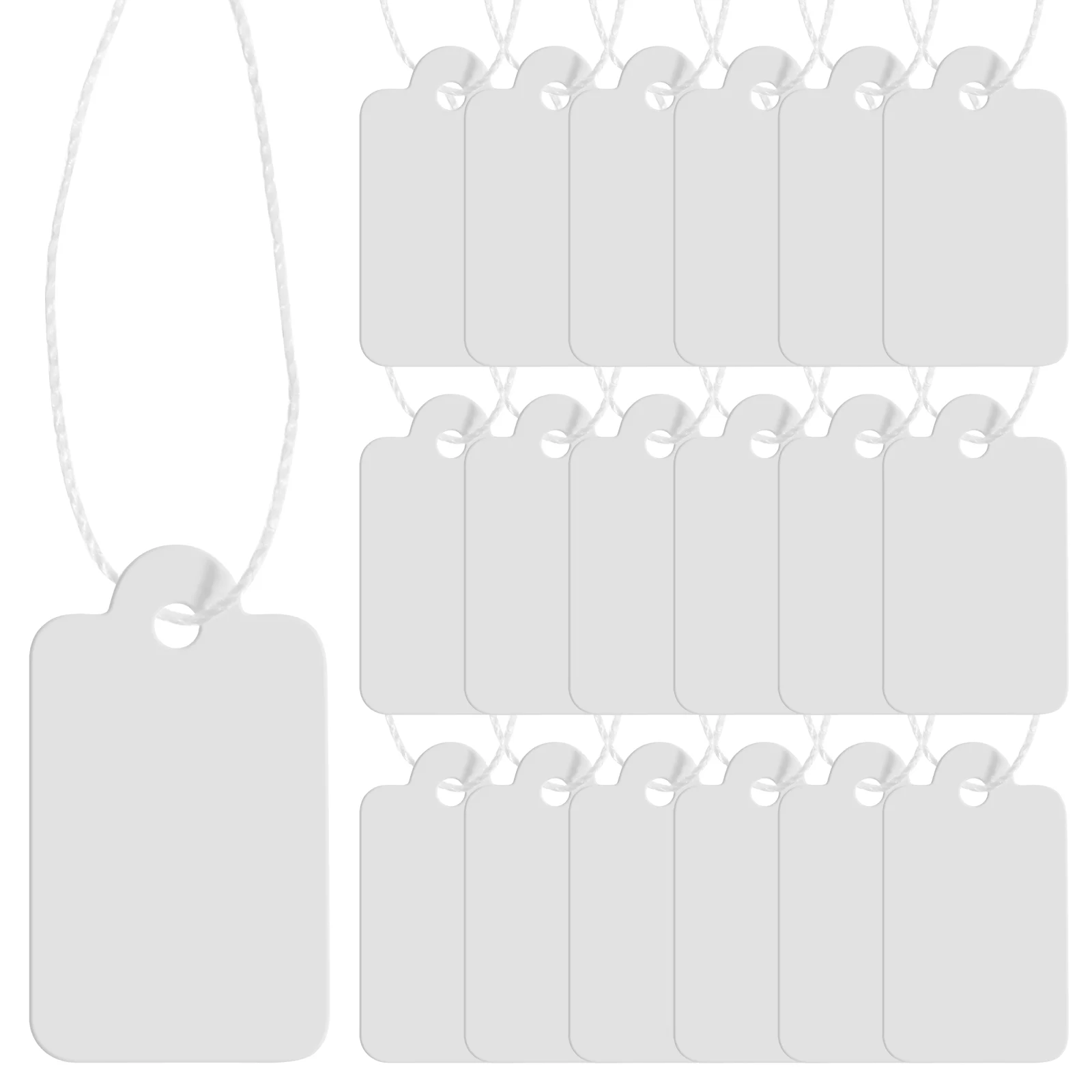 

500 Writable Jewelry White Marking Displaying Price Jewelry White Valance Packing Strung Label for Home Shop