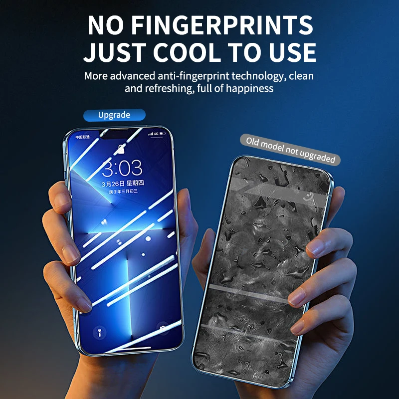 Фото Защитное стекло, закаленное стекло с полным покрытием для iPhone 14 13 12 11 PRO MAX MINI X XS №5