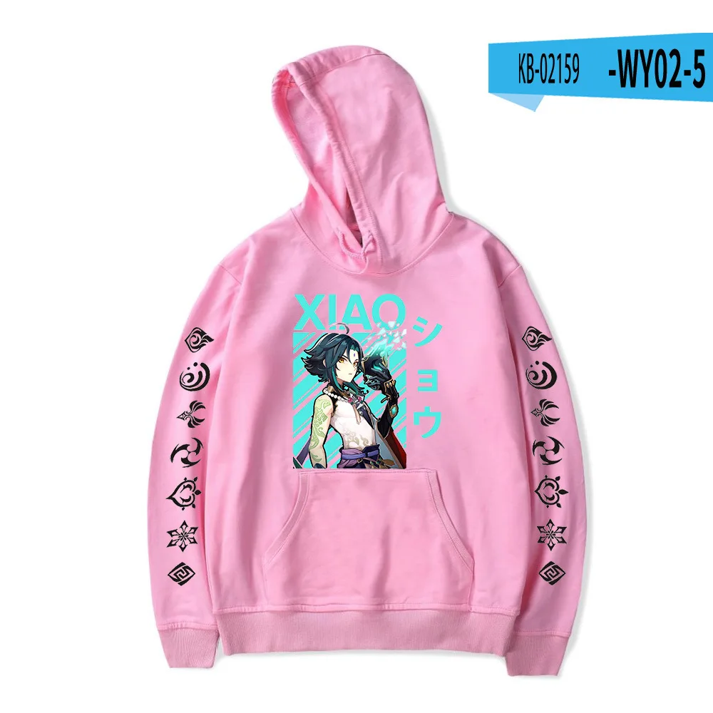 

men's and women's Streetwear hooded sweatshirt Anime Genshin Impact Hutao Tartaglia Xiao Albedo Keqing Cos loose Hip Hop Clothes