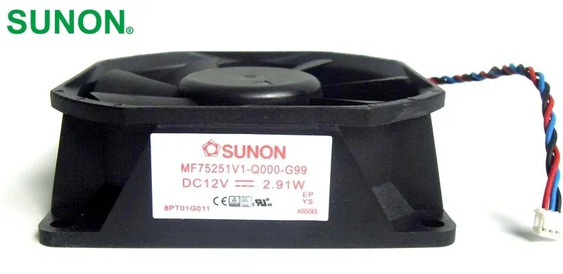 Фото Φ охлаждающий вентилятор проектора 7525 12V 2,91 W для SUNON №1