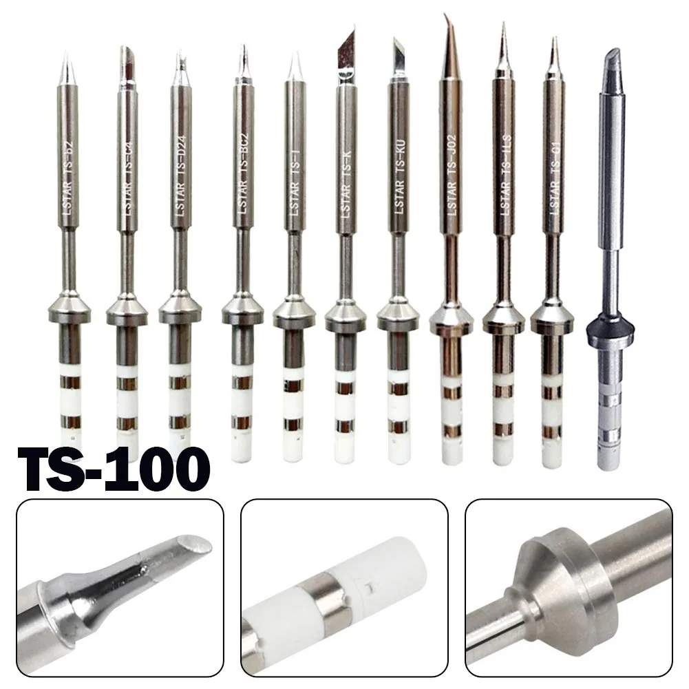 

TS100 Soldering Iron Tips Electric Solding PCB TS-I K Durable Replacement Welding Soldering Accessories