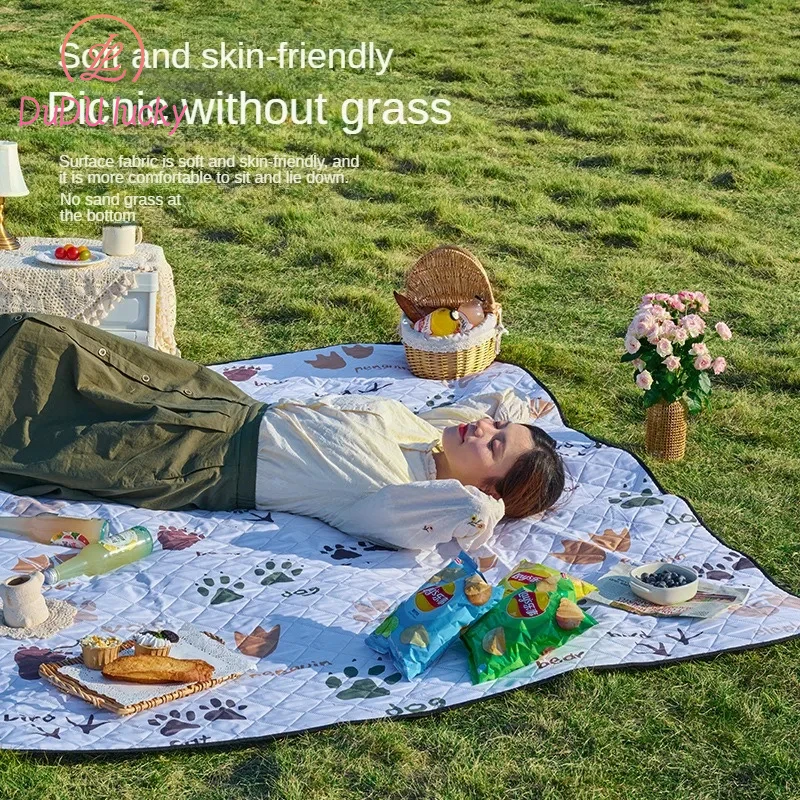 Влагостойкое пляжное одеяло товары для улицы палатки коврик травы ткань пикника