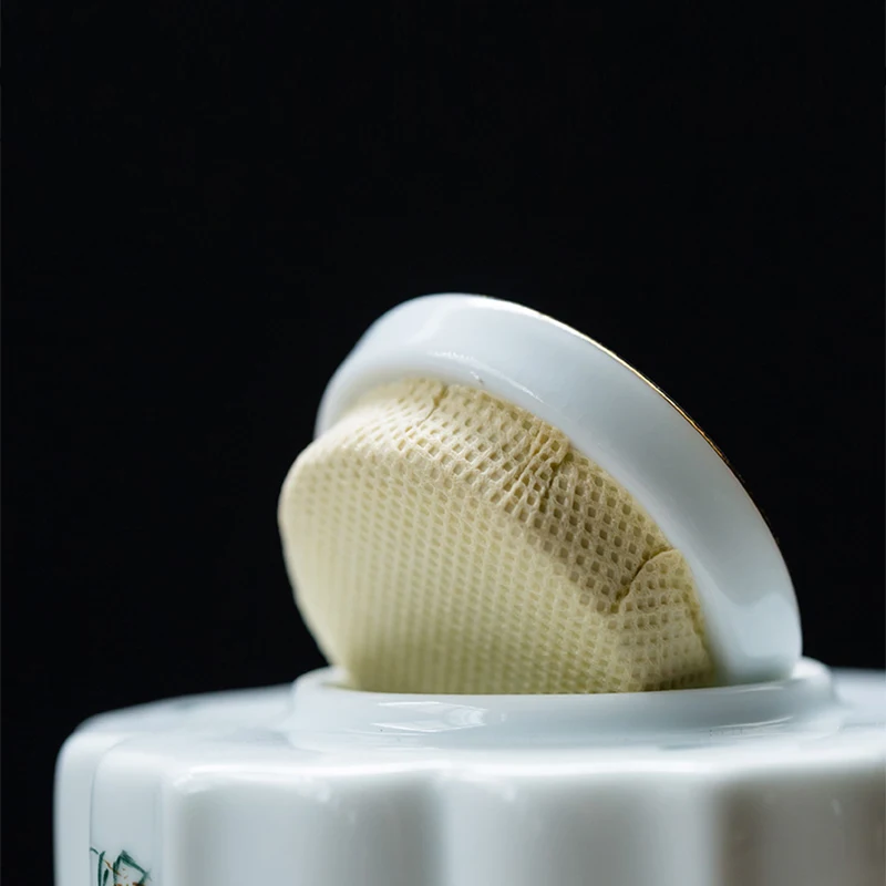 Классические керамические банки для хранения герметичный чай голубой