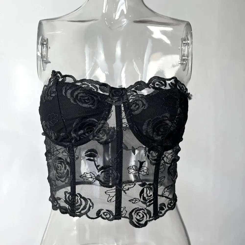 

Trendy Chest Wrap Backless Bottoming Underwear Pullover Top Off Shoulder Skin-touching