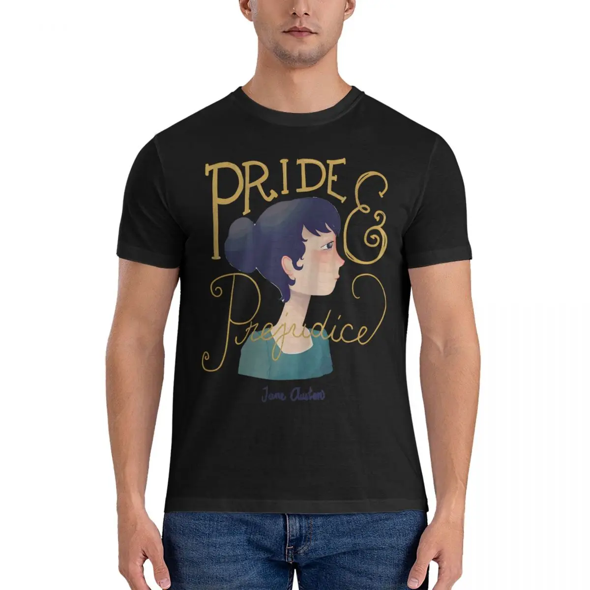 Винтажная Мужская футболка 90-х Fitzwilliam Darcy с рисунком гордости и предсказаний