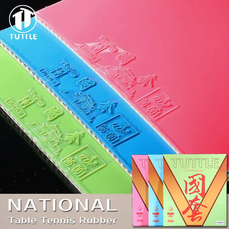 

Original Tuttle professional Table Tennis Rubber Color Pink Blue Green Non-sticky Ping Pong Rubber with High-density Sponge