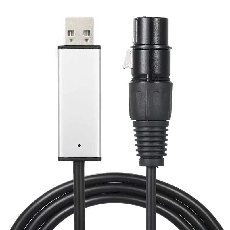 Интерфейсный Кабель USB-DMX Адаптер С Регулируемой Длиной Для Сцены Дискотеки