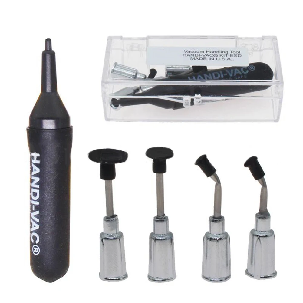 

Vacuum Suction Pen Kit With 4 Suction Cups IC SMD Tweezers Desoldering Pen Picking Tool Remover Sucker Pump Solder Desoldering