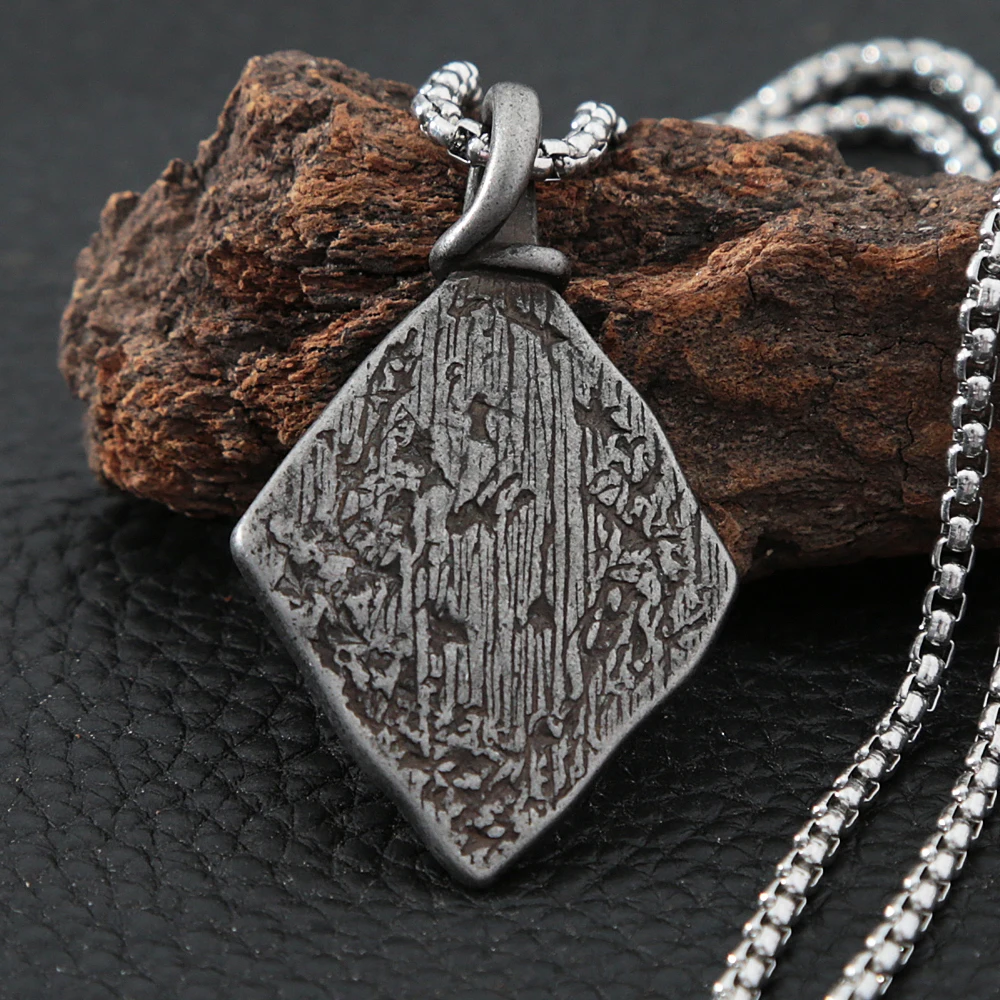 Винтажная Мужская цепь в стиле викингов Байкерский Амулет из нержавеющей стали