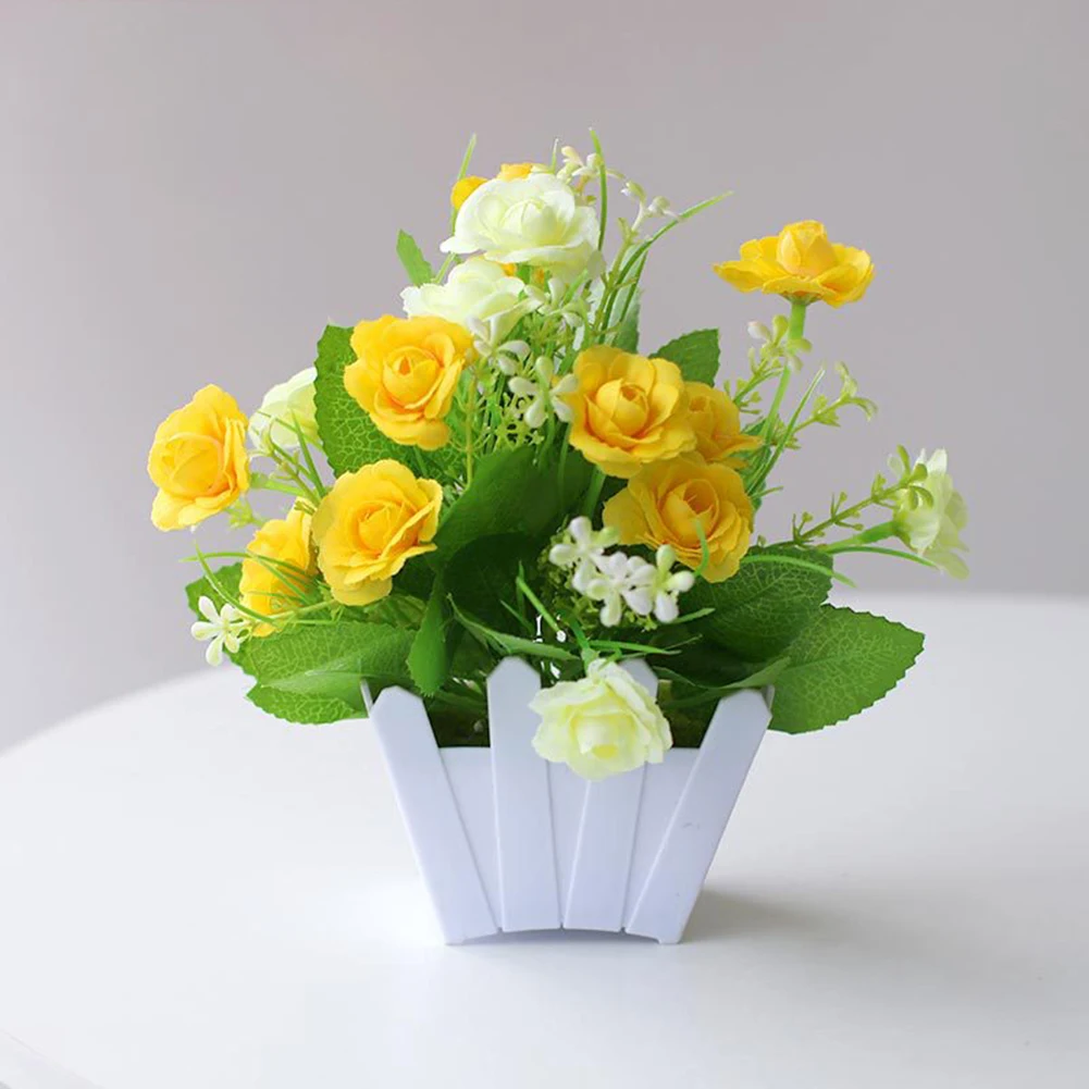

Plastic Artificial Pot Plant 6 Color Durable High Quality Material Lifelike Plant Long Using Time 100% Brand New