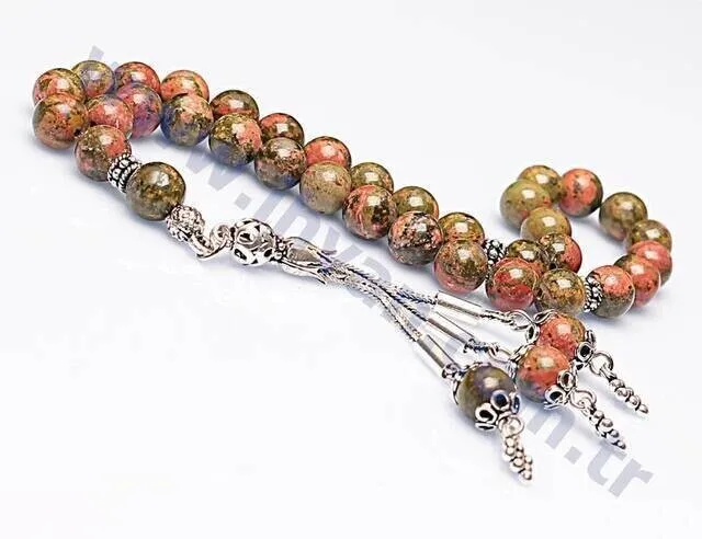 IQRAH Unakit Stone Rosary (925 STERLING SILVER)