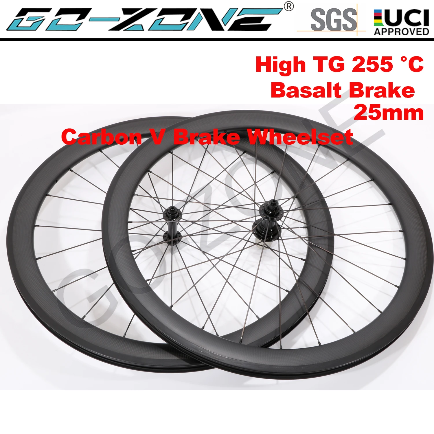 700c Road Carbon Wheels Rim Brake 25mm Width Clincher Tubele