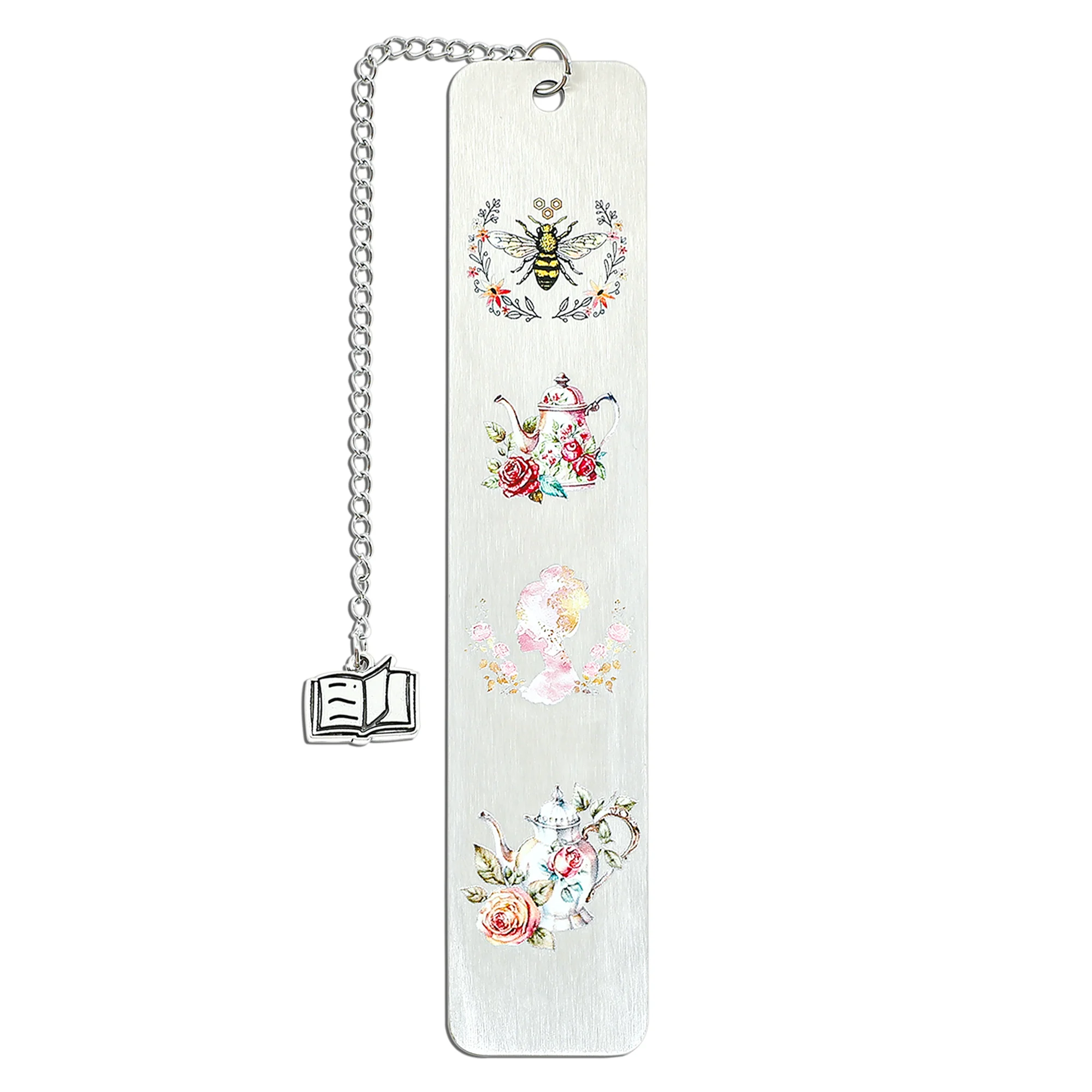 Элегантная яркая Цветочная заварка в виде чайника пчелы закладка для чтения