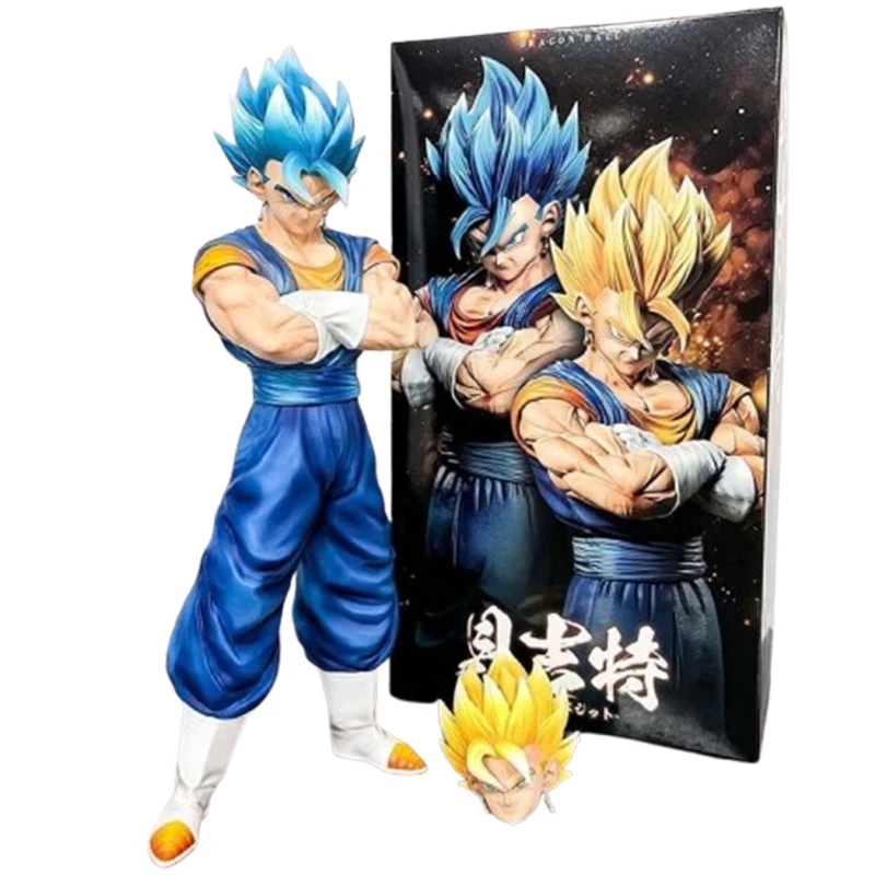 30 см аниме Dragon Ball Z Vegetto фигурка с двумя головками игрушки DBZ Gogeta Figuras манга GK статуя