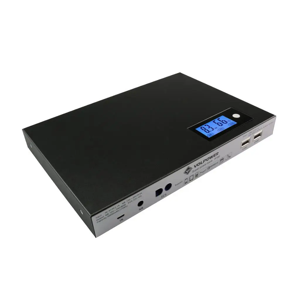 

multi-function power bank 40000 mah power bank external battery solar power DC output 12V 19V 20V 24V
