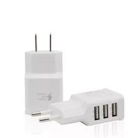 eu plug 5v three usb universal mobile phone chargers travel power charger adapter plug charger for iphone for android
