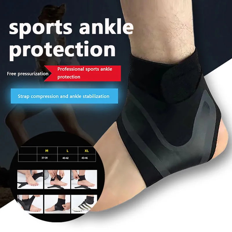 

1 шт. спортивный стабилизатор голеностопа, компрессионная поддержка голеностопа, ремешок для облегчения боли в сухожилиях, растяжки при повреждениях стопы, для бега, баскетбола