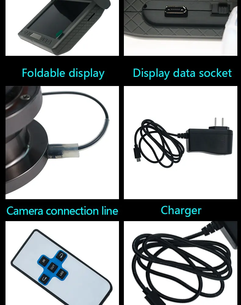 Fish finder camera 360-degree rotation underwater automatic upright tumbler library fishing raft ice |