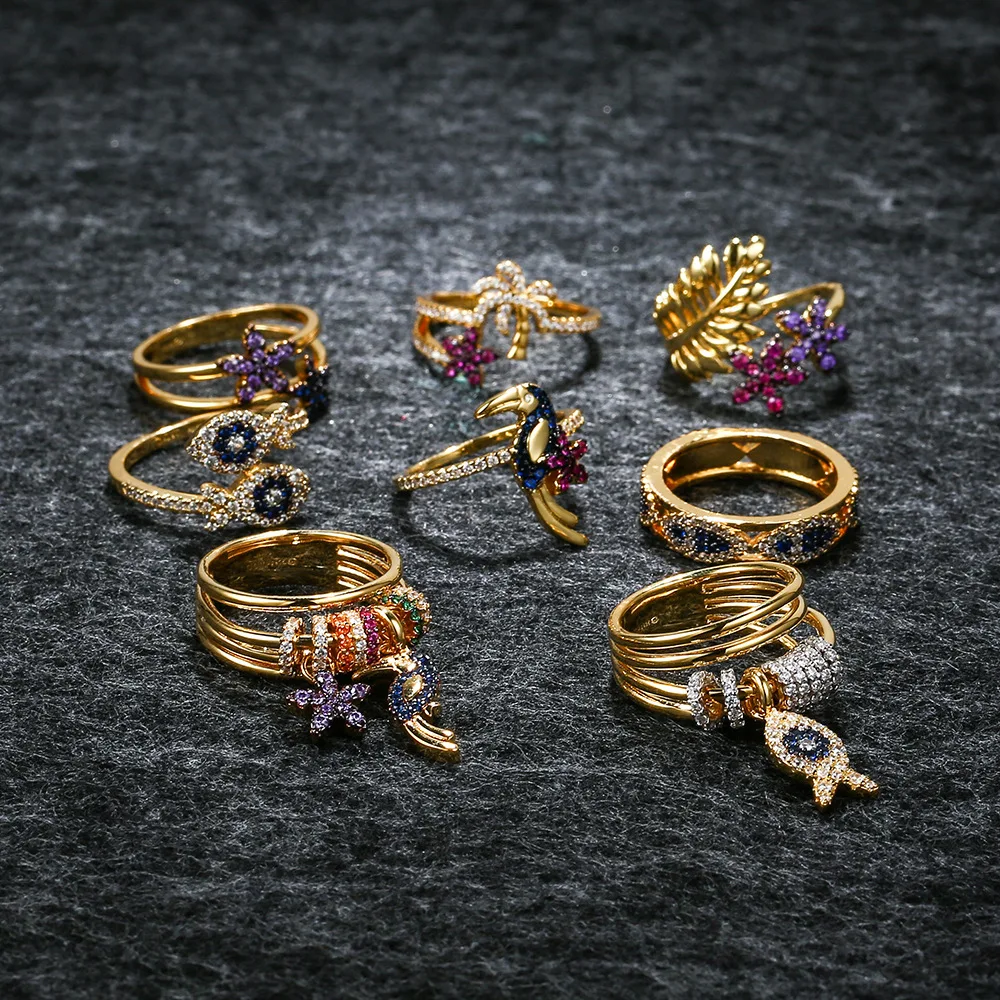 

Кольцо LIDU из серебра 925 пробы для тропических лесов