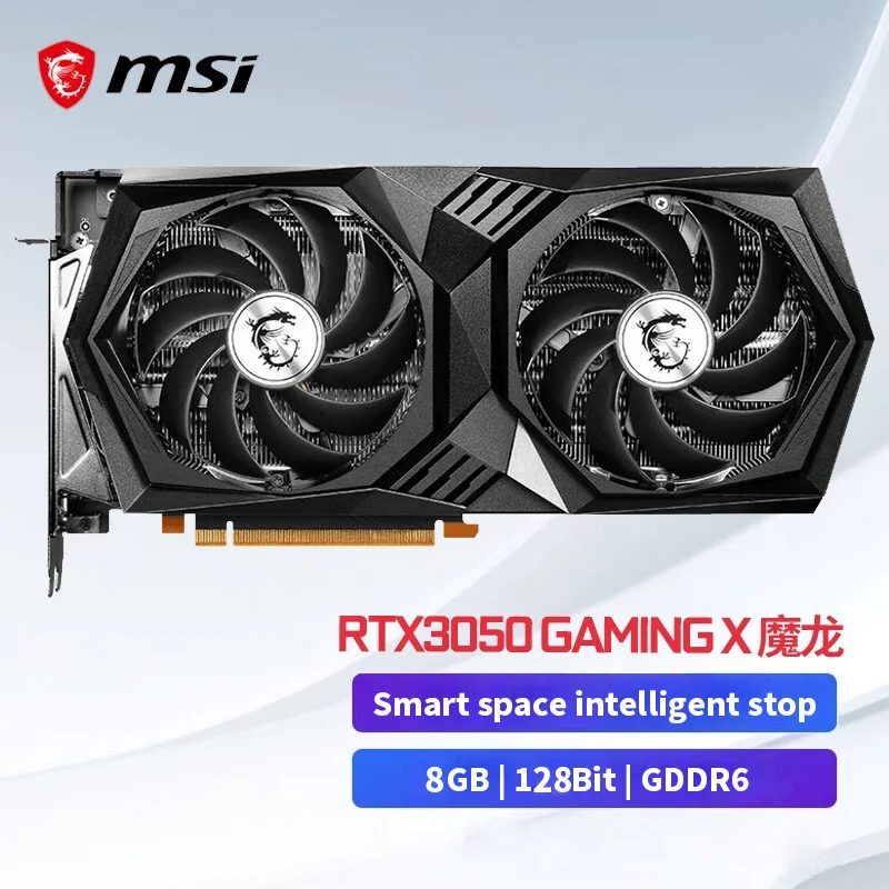 

New MSI GeForce RTX 3050 GAMING X 8G 8GB 128Bit GDDR6 RTX3050 Graphic Card GPU NVIDIA DeskTop CPU placa de vide видеокарта