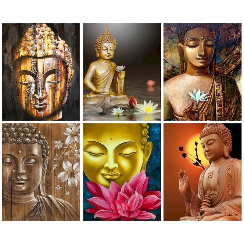 

Картина по номерам на холсте Будда, 60x75 см