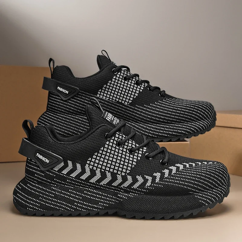 Кроссовки мужские легкие модные повседневные на шнуровке мягкие удобные