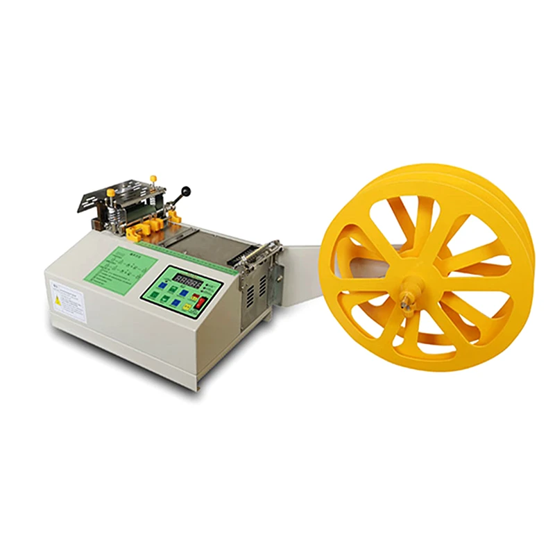 LYA automatyczna maszyna do cięcia taśmy tkanin ekran LCD nóż ciepłej i zimnej rurki zamek błyskawiczny termokurczliwego