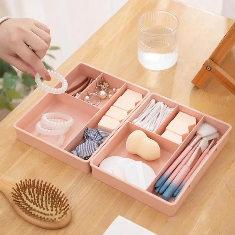 

Cells Compartment Design Drawer Organizer Dressing Table Jewelry Small Objects Separated Storage Box Kitchen Bathroom Closet Box