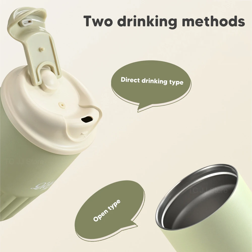 410 мл Термос кофейная чашка для девочек с двойными стенками из нержавеющей стали