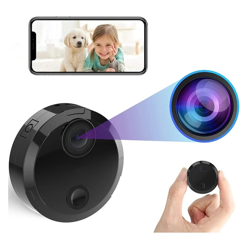 

Camera, Micro-Camera With Motion Detect And 4 Night Vision Lamps, Security Camera With Loop Recording