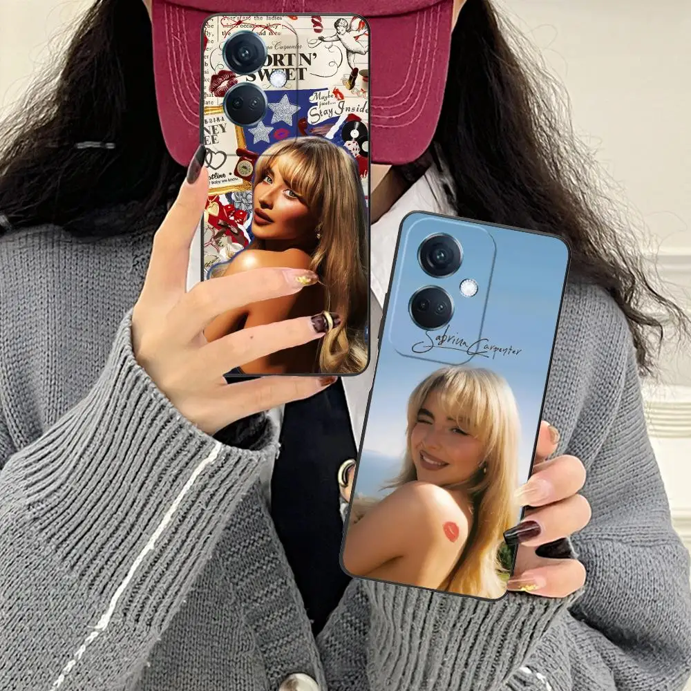 Чехол для телефона Sabrina Carpenter для OPPO Reno 14 13 12 11 10 9 8 7 6 5 F T Pro 5G, мягкий противоударный чехол из ТПУ (art.: 3920da9c701cd) - 3920da9c701cd