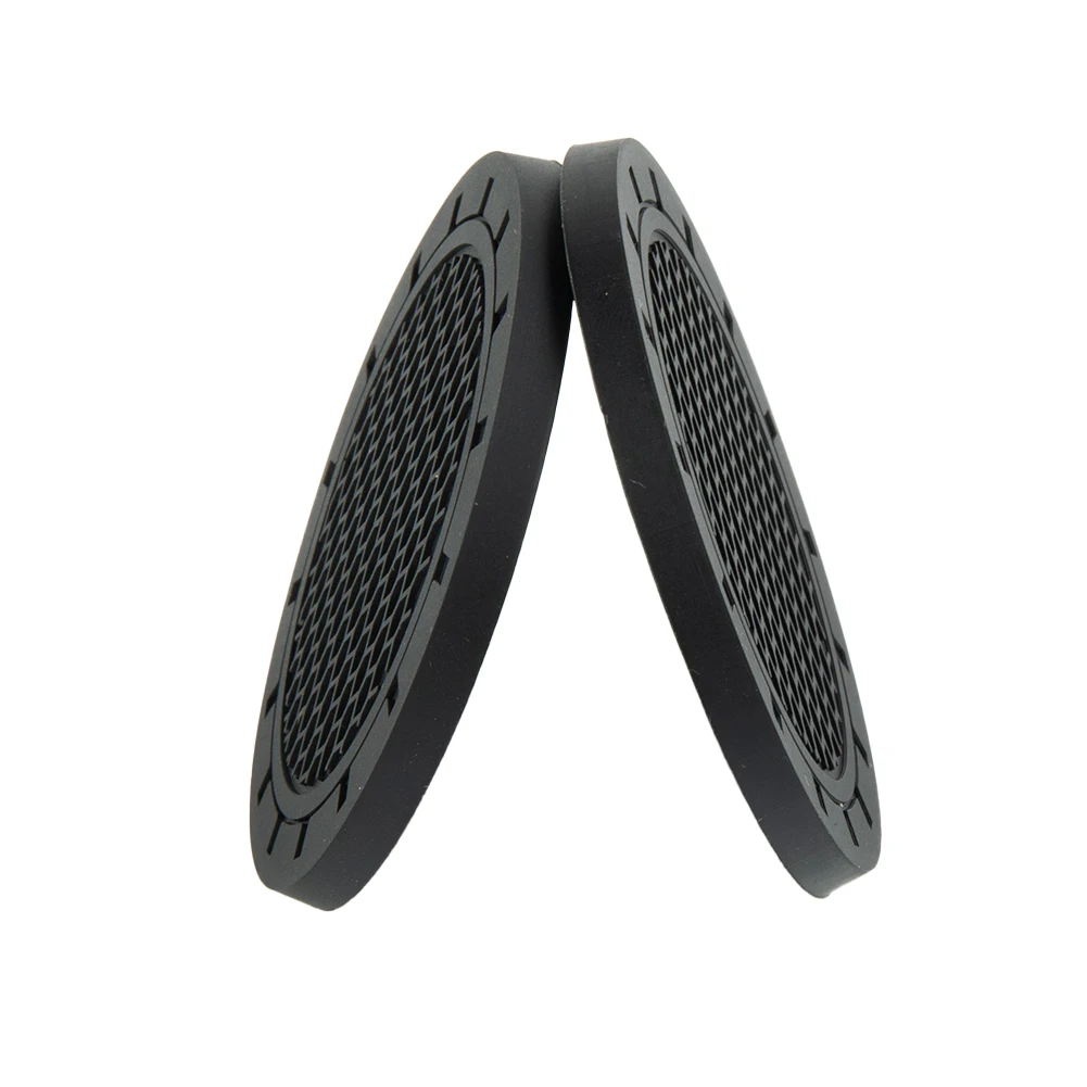 

2PCS Car Coaster Water Cup Slot Non-Slip Mats Silica Gel Pads Cup Holder Mats Anti Slip Gadget Interior Accessories