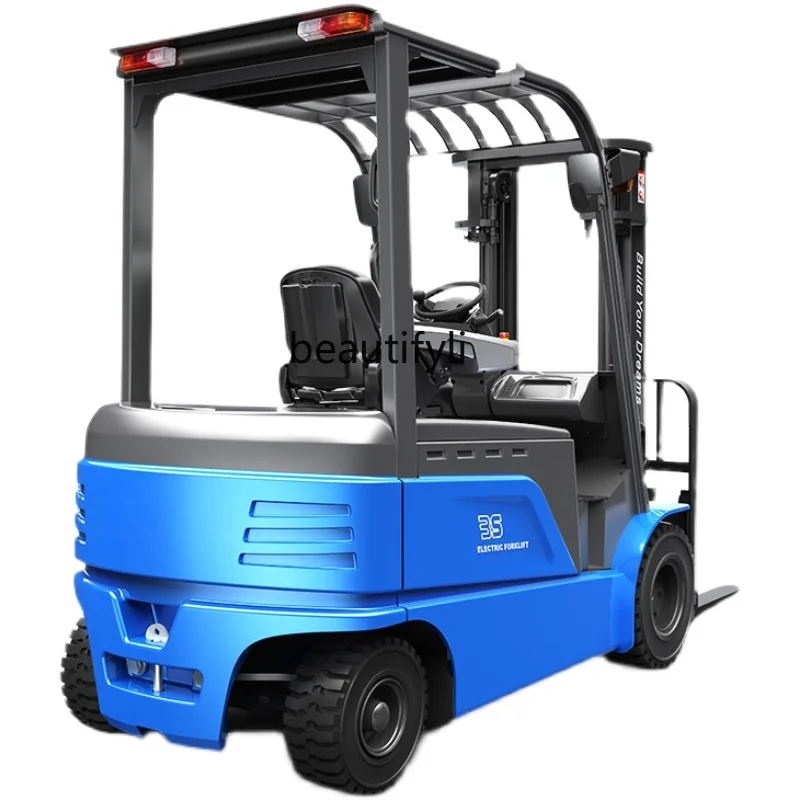 

zqFour-Wheel Driving Electric Forklift Small 1 Ton 2 Tons 3 Tons Hydraulic Lifting Forklift Stacker Lithium Battery Handling