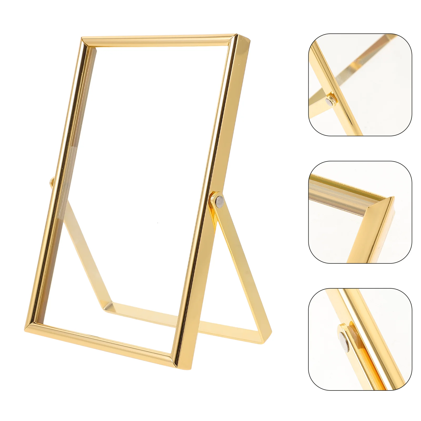 

Photo Frame Specimen Creative Display Square Picture Frames Flower Metal Dried Flowers