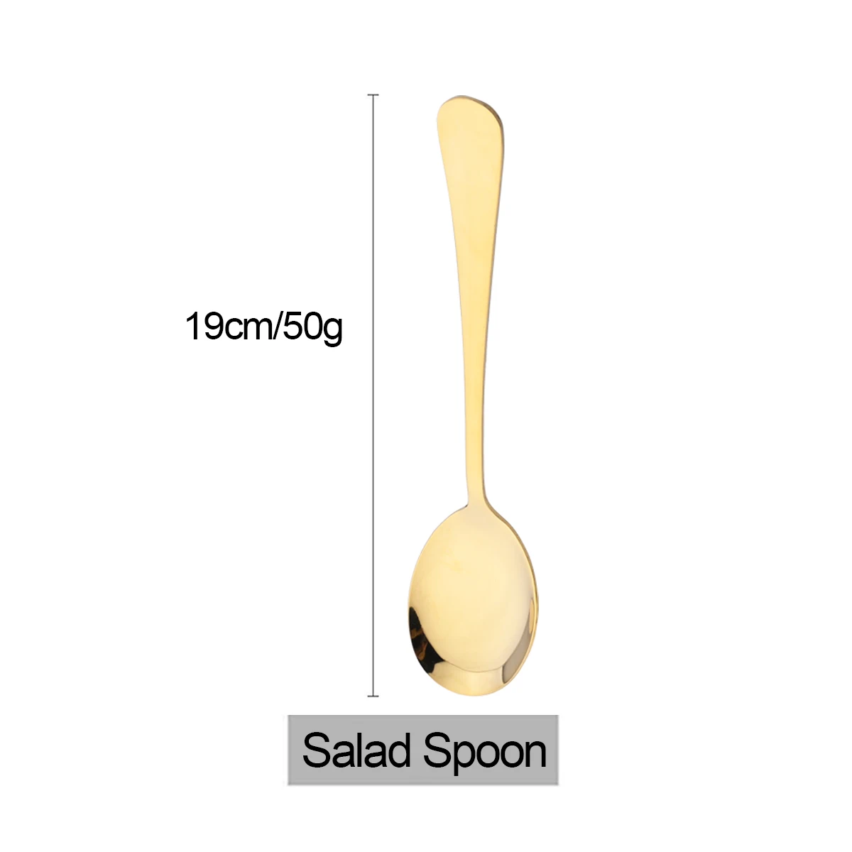 1 шт. зеркальная ложка для салата столовые приборы из нержавеющей стали