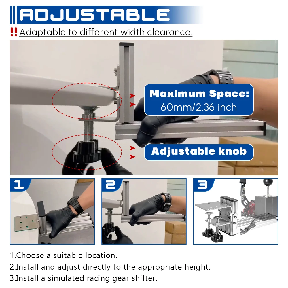 Рычаг переключения передач с крепежным кронштейном L-образной формы для Logitech