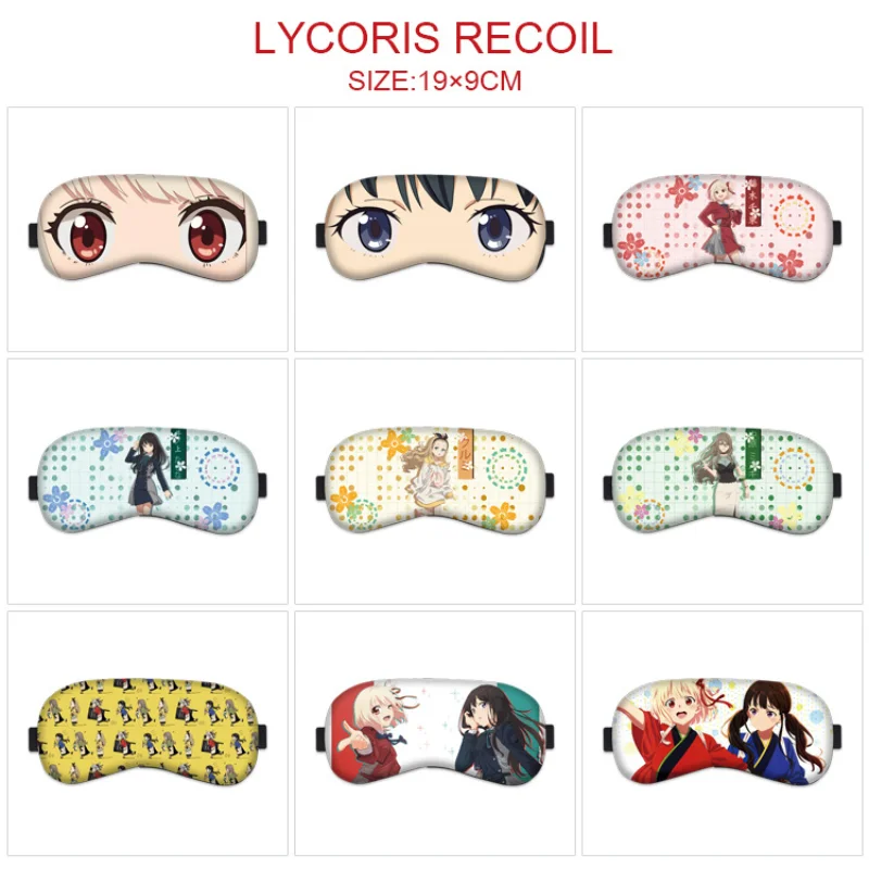 

Lycoris Recoil Eye Mask Man Nishikigi Chisato Inoue Takina Eyepatch for Woman Cos Unisex Blindfold Comfortable Sleep Eyeshade