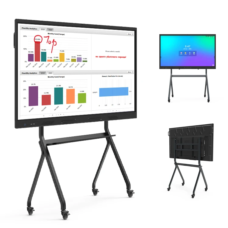 

Factory price 20 points Multi touch electronic display interactive whiteboard smart tv touch screen touch smart tv 50"