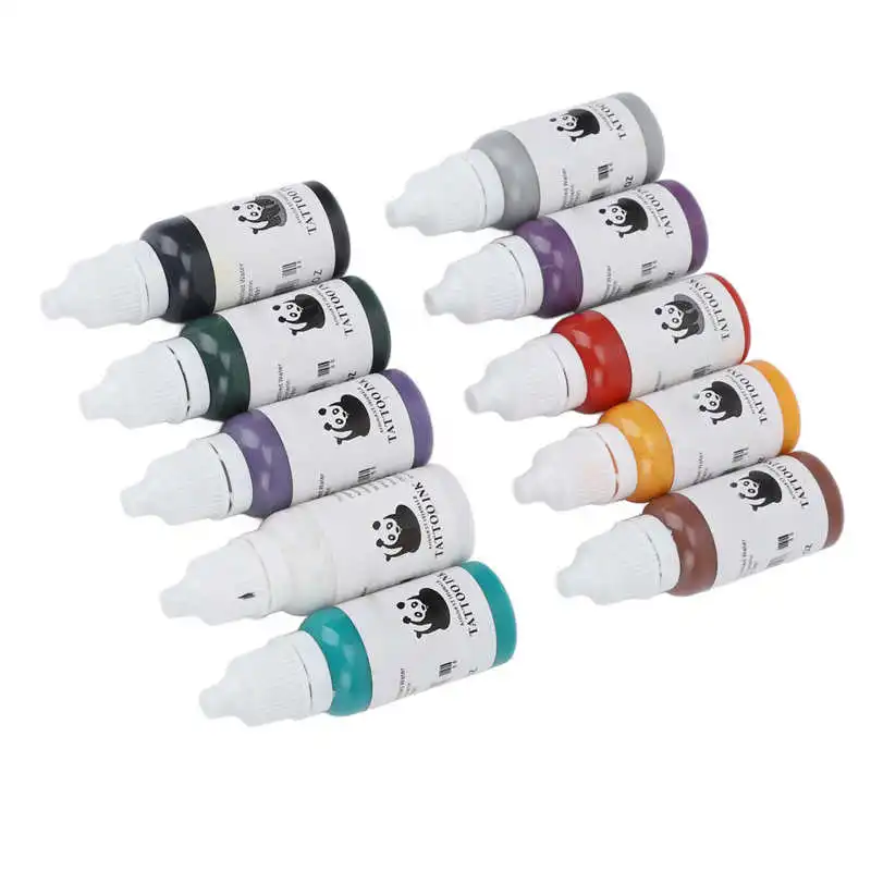 

Цветной пигмент для татуировок деликатная Форма 150 мл в целом добавки бесплатно 10 ярких цветов набор чернил для татуировок индивидуально За...